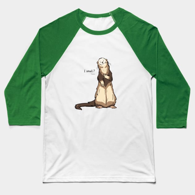 Ferret Baseball T-Shirt by Otterlyalice